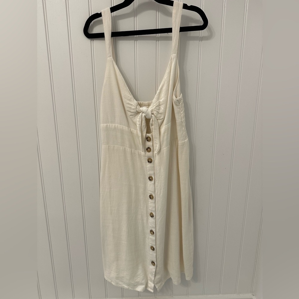 Aeropostale White linen dress, size M